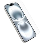 Otterbox Protecteur d'écran Premium Glass pour iPhone 16, Verre trempé, protection avancée anti-rayures, résiste aux chutes jusqu'à 0,9 m, Livré Sans Emballage