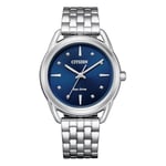 Citizen Unisex's Analog Quartz Watch with Stainless Steel Strap FE7090-55L