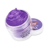 Temporary Hair Color Wax Purple, Magic Master Keratin Hair Dye Wax,3.4 Fl Oz Natural Washable Temporary Hair Color for Kids Girls Women & Men Dark Hair, Party, Cosplay, Festival & Halloween