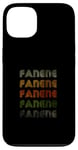 Coque pour iPhone 13 Love Heart Fanene Tee Grunge Vintage Style Fanene Noir