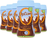 Options Salted Caramel Hot Chocolate Drink (Multipack of 6 x 220 g Jars)