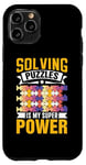 Coque pour iPhone 11 Pro Résoudre Des Énigmes Est Mon Super Pouvoir Jeu Puzzler