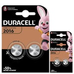 Duracell DL2016 CR2016 2016 3V Lithium Coin Cell Batteries x 6 **Long Expiry**