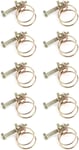 Colliers de serrage 10 pcs Réglable Double Fil Tuyau D'eau Barb Collier De Pince Pince À Cerceau Plomberie Attache(25mm(21-25))+collier de serrage metal 25mm collier de serrage metal 25mm collier de