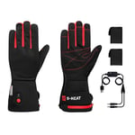 G-HEAT - Gants de travail chauffants - Mixtes - Respirants - Coupe-vent - Excellente préhension. Usages : travail, manutention, bricolage. Fournis avec 1 paire de batteries et câble de recharge