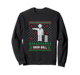 Snow Ball Christmas ugly design for Cricket game lovers Sweatshirt