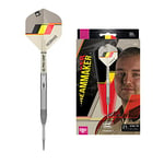 Target Darts Unisex Dimitri Van Den Bergh Dream Maker G1 90% Tungsten Swiss Point Tip Set Steel Darts, Sand, Black, Yellow and Red, 25G UK