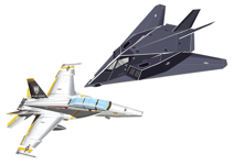 CubicFun P629H F-117 Nighthawk & F/A-18 Hornet 3D Puzzle