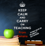 Keep Calm and Carry on Teaching "Name" Customised Coaster