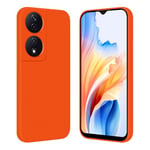 Tveinan Phone Case for Honor 90 Smart 5G / Honor X7b Case, Ultra Slim Thin Soft Silicone Cover, Flexible TPU Shell Shockproof Case for Honor 90 Smart/Honor X7b, Orange