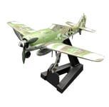 Modèle en plastique de chasseur à réaction militaire de la Seconde Guerre mondiale, modèle de combattant BF109G-2 JG à l'échelle 1/72, objets de collection et cadeaux pour adultes, 5,4 pouces X 4,9 pouces