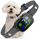 PcEoTllar Anti Bark Collars for Dogs, Humane Bark Collar for Small Dogs, Rechargeable Barking Collar with Intensity Vibration and Beep, No Shock Anti Barking Dog Collars, Black