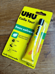 UHU Colle tout - Glue Forte Instantanée Sans Solvant Universelle Multi-Matér 20G