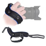 SpiderPro Camera Hand Strap Black-Blue | v2