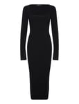 Gina Tricot Knitted Midi Dress Svart