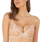 Wacoal BH Lace Perfection Plunge Push Up Bra Beige D 65 Dame