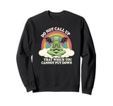 Cthulhu Mythos Quote, Retro Yoga Cthulhu Sweatshirt