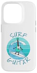 Coque pour iPhone 14 Pro Surf Guitar Guitariste électrique Surfeur Vacances d'été