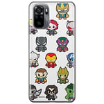 ERT GROUP Coque de téléphone Portable pour Xiaomi REDMI Note 10/ 10S Original et sous Licence Officielle Marvel Motif Avengers 025 Parfaitement adapté à la Forme du téléphone Portable, Coque en TPU