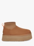 UGG Mini Dipper Suede Platform Ankle Boots, Chestnut