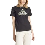 adidas Femme Camo Graphic Tee, Black, L