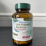 Holland & Barrett Live Friendly Bacteria with Acidophilus 60 Capsules Vegan