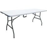 Table Pliante - 180 Cm - 8 Personnes - Plastique