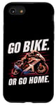 Coque pour iPhone SE (2020) / 7 / 8 Faites du vélo ou rentrez chez vous, garage de course de moto
