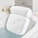 Coussin Baignoire, Coussin de Bain, Coussin Baignoire Adulte avec Technologie 4D Air Mesh et 7 Ventouses, Oreiller de Bain, Oreiller Baignoire