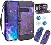 Housse Compatible Avec Nintendo Switch, Pochette Switch Avec Poignée Pour Accessoires De Console, Étui Rangement Protection Switch, Galaxy