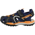 Geox Garçon J Borealis Boy Sandal, Bleu Marine Orange, 32 EU