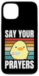 iPhone 13 Say Your Prayers - Funny Duck With Knife Meme Case