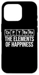 iPhone 16 Pro Capybara The Elements Of Happiness Periodic Table Funny Case