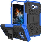 Samsung A5 2017 Coque - Etui Housse Robuste Protection De Double Couche D'armure Lourde Antichoc Housse Avec Béquille Pour Samsung Galaxy A5 2017. Hyun Blue