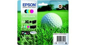 Cartouche d'encre Epson T3479 Noir XL+C/M/J Série Balle de golf