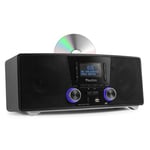 Audizio Cannes stereo FM & DAB-radio med CD-spelare, Bluetooth och MP3-spelare - 120W, FM & DAB-radio med CD-spelare