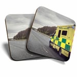 2 x Coasters - Ambulance Emergency Services Home Gift #15804