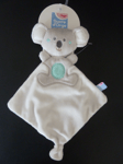 SA*. DOUDOU PLAT SUCRE D'ORGE KOALA SOURIS blanc gris ovale vert bleu 100% NEUF