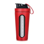 BECCYYLY Protein Shake Flask Sports Water Bottle Protein Shaker Power Outdoor Travel Portable Leakproof Drinkware Plastic Drink Bottle