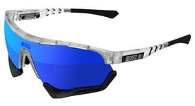 Lunettes scicon aerotech glace mate   multimirror bleu