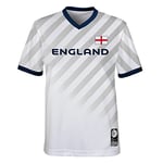 Official 2023 Women's Football World Cup Kids Team Shirt, England, White, 7 Years