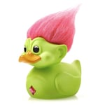 TUBBZ NS4204 First Edition Figurine de Canard en Caoutchouc Vinyle Vert à Collectionner - Produit Officiel Good Luck Trolls - TV pour Enfants, Films et Jeux vidéo