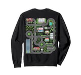 Kid Play Cars On Dad Back Race Track Mat Fathers Day Sweatshirt