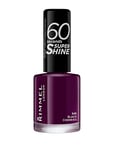 Rimmel 60 Seconds Super Shine - Vernis à Ongles Black Cherries 8 ml Violet