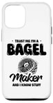 Coque pour iPhone 12/12 Pro Croyez-moi, je fabrique des bagels et je sais tout