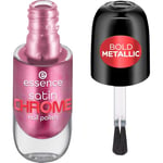 Essence Cosmetics Satin Chrome Nail Polish Vernis à Ongles, Couvrant, Résultat Rapide, Hautement Pigmenté, Métallique 8 ml