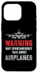 Coque pour iPhone 16 Pro Vintage Je pourrais parler spontanément d'avions Fly Model