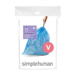 Simplehuman - Pack de 20 sacs poubelle 18L code v