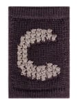 Smallstuff Knitted Letter C, Nature Brun