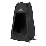 Wakeman Outdoors Tente Pop-up Portable avec Sac de Transport – Pod d'intimité Pliable pour douches, Change – Idéal pour Les Accessoires de Camping (Noir) Unisexe, Standard